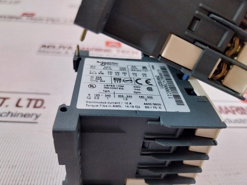 Telemecanique Lc1K0610B7 Square D Contactor 50/60Hz 60/75C 2F04152311 Gv2-af01