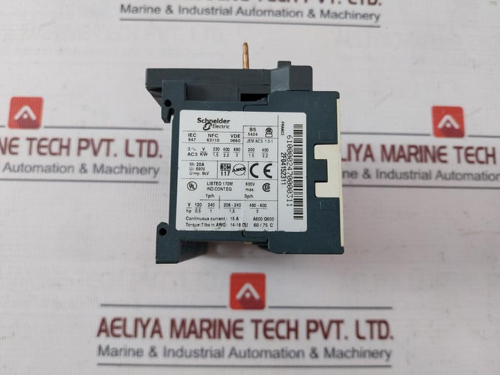 Telemecanique Lc1K0610B7 Square D Contactor 50/60Hz 60/75C 2F04152311 Gv2-af01