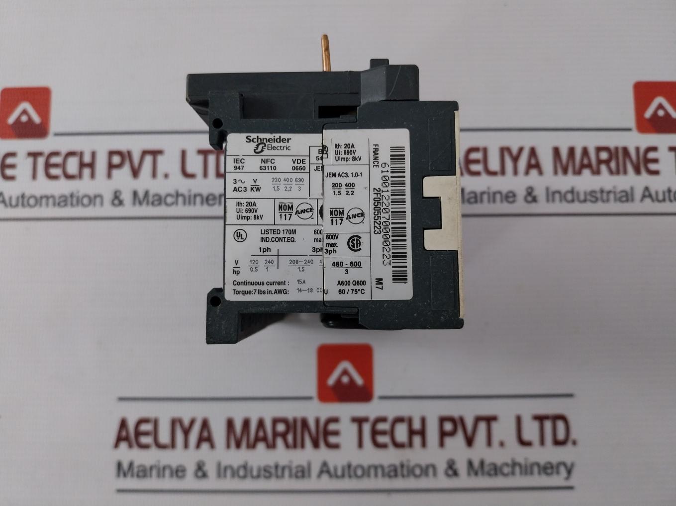 Telemecanique Lc1K06 Contactor Set 24V 50/60Hz 20A 690V 15A 8Kv 600V 1.7Nm