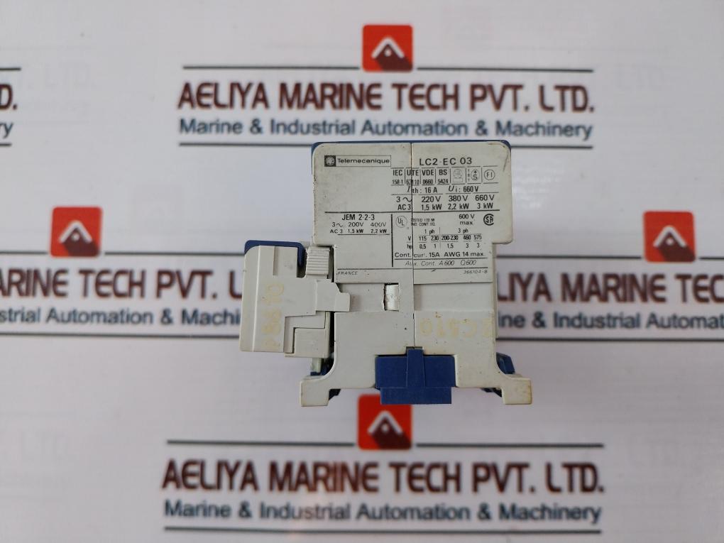 Telemecanique Lc2-ec 03 Reversing Contactor 16A 660V