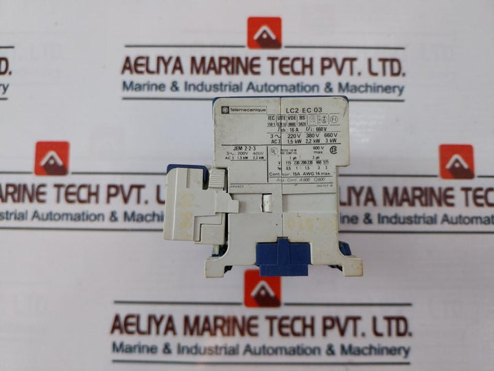 Telemecanique Lc2-ec 03 Reversing Contactor 16A 660V
