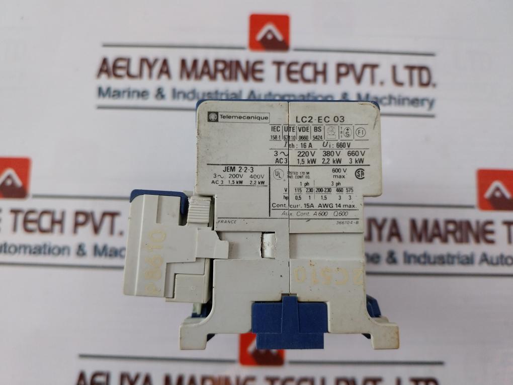 Telemecanique Lc2-ec 03 Reversing Contactor 16A 660V