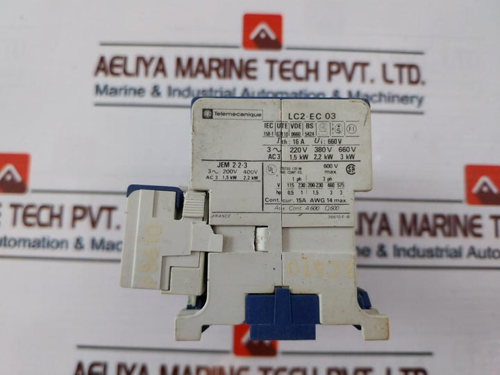 Telemecanique Lc2-ec 03 Reversing Contactor 16A 660V