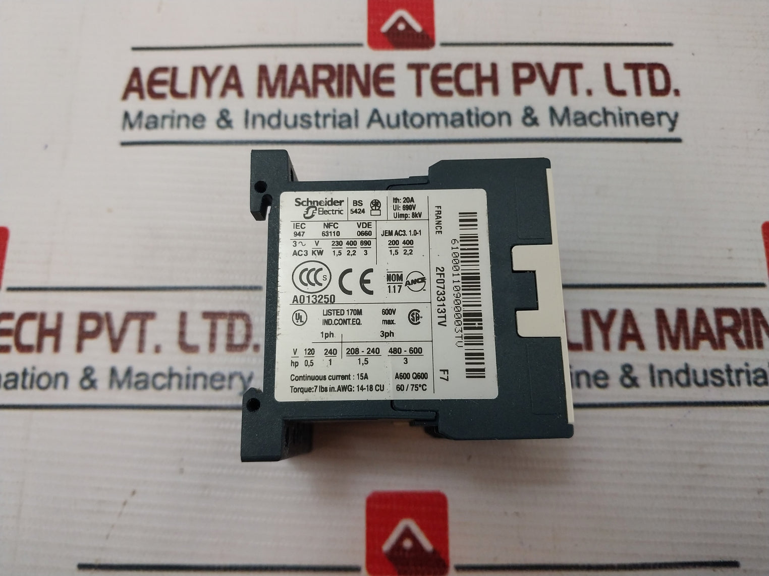 Telemecanique Lc7K0610F7 Contactor A013250 600V Awg.14-18 Cu A600 Q600