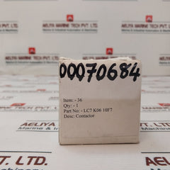 Telemecanique Lc7K0610F7 Contactor A013250 600V Awg.14-18 Cu A600 Q600