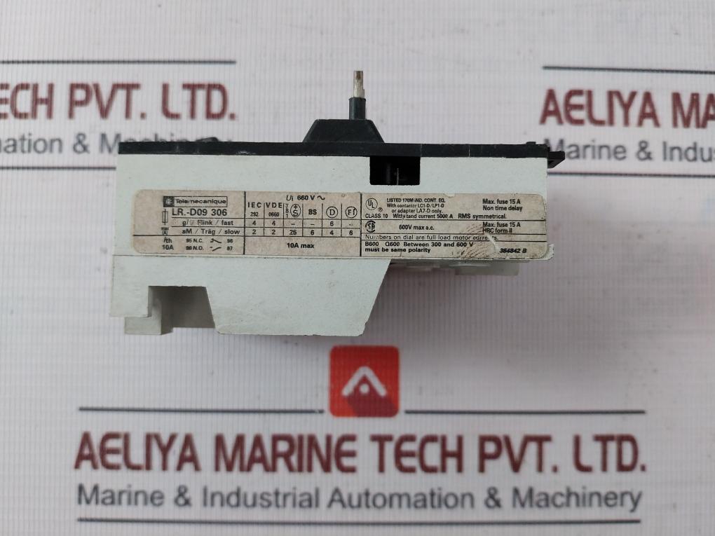 Telemecanique Lr1-d09 306 Thermal Overload Relay With Contactor Lc1-d/Lp1-d 660V
