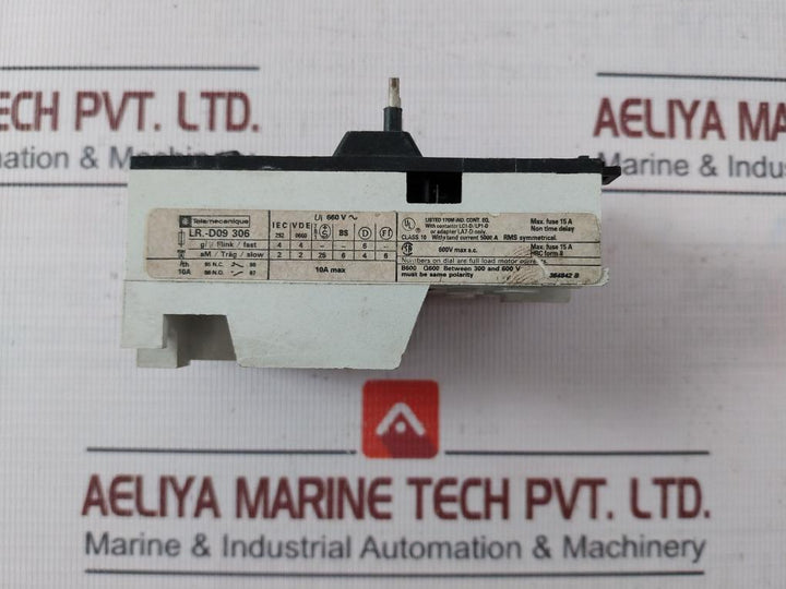 Telemecanique Lr1-d09 306 Thermal Overload Relay With Contactor Lc1-d/Lp1-d 660V