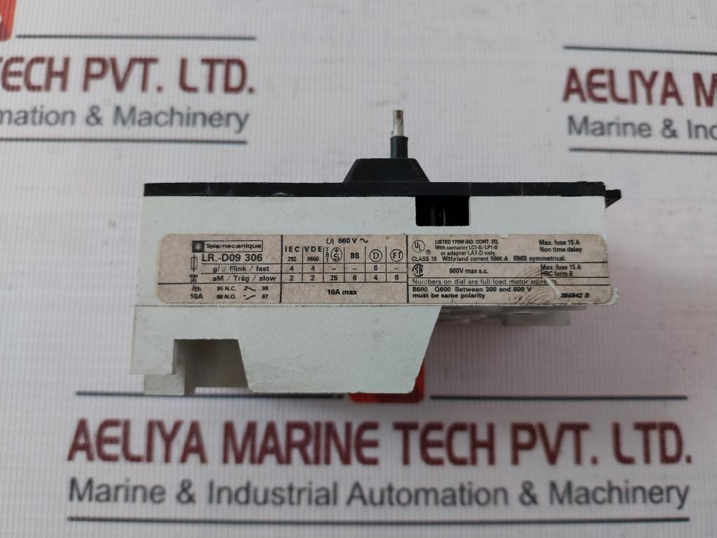 Telemecanique Lr1-d09 306 Thermal Overload Relay With Contactor Lc1-d/Lp1-d 660V