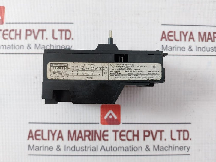 Telemecanique Lr1-d09307 Overload Relay With Contactor Lc1-d/Lp1-d 660V 600Vac