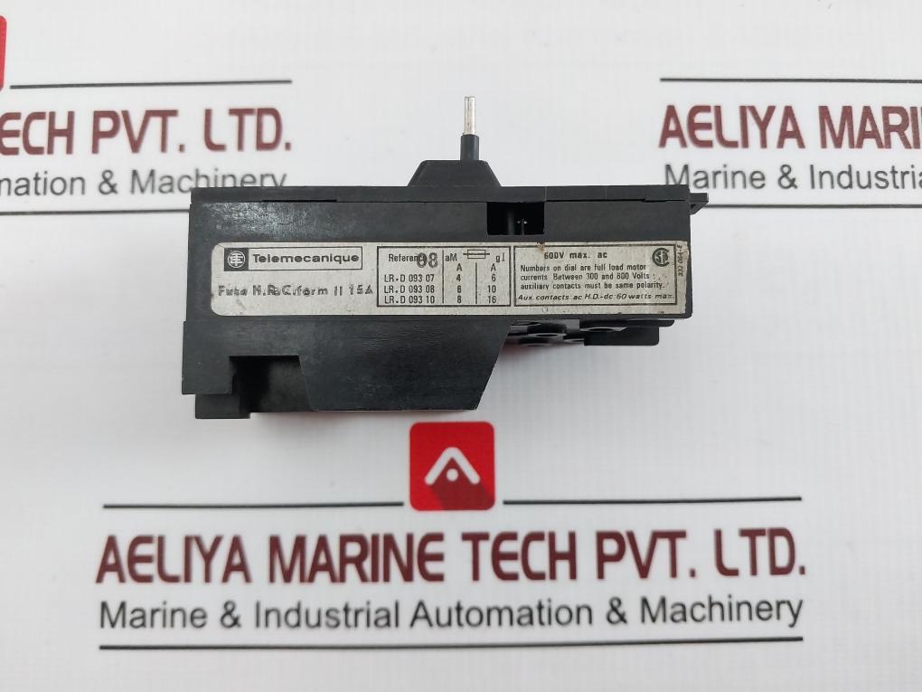 Telemecanique Lr1-d09 308 Thermal Overload Relay 2,5-4A 600V 332 064-e 60W