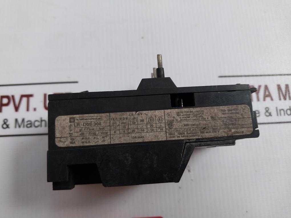 Telemecanique Lr1-d09308 Thermal Overload Relay Lc1-d09-d12 10 A Max