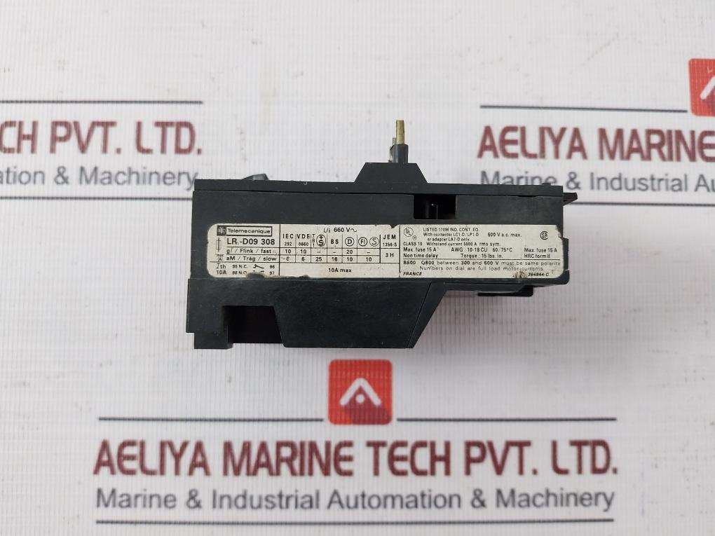 Telemecanique Lr1-d09 308 Thermal Overload Relay W/ Contactor Lc1-d/Lp1-d 5000A
