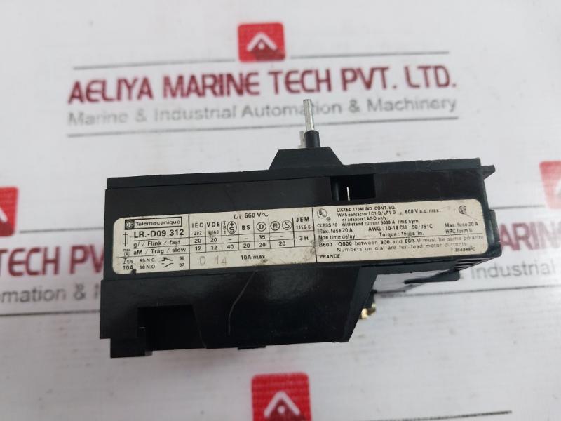 Telemecanique Lr1-d09312 Overload Relay 110A 127V 50Hz 364846-c