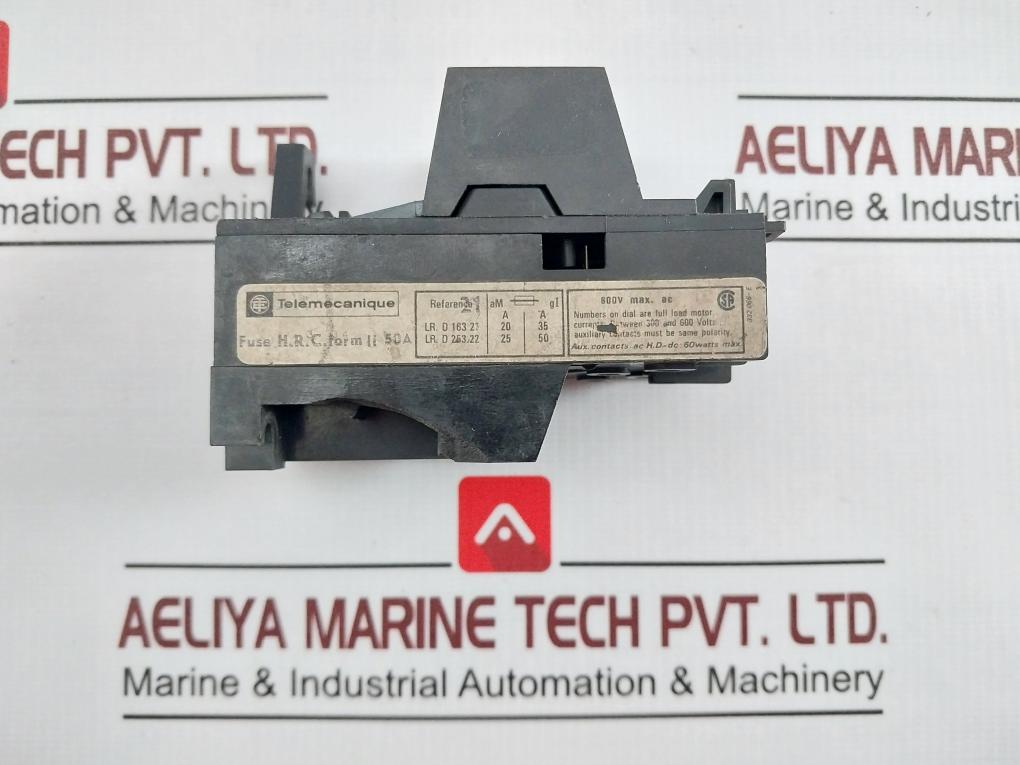 Telemecanique Lr1-d16 Overload Relay 50A Lr. D 163 21, 600V 60W 332 066-e