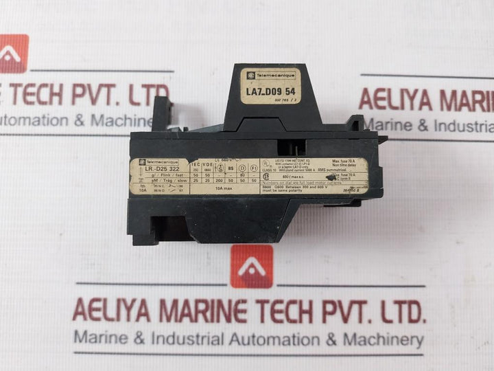Telemecanique Lr1-d25322 Overload Relay W/ Contactor Lc1-d/Lp1-d 660V 10A 600V