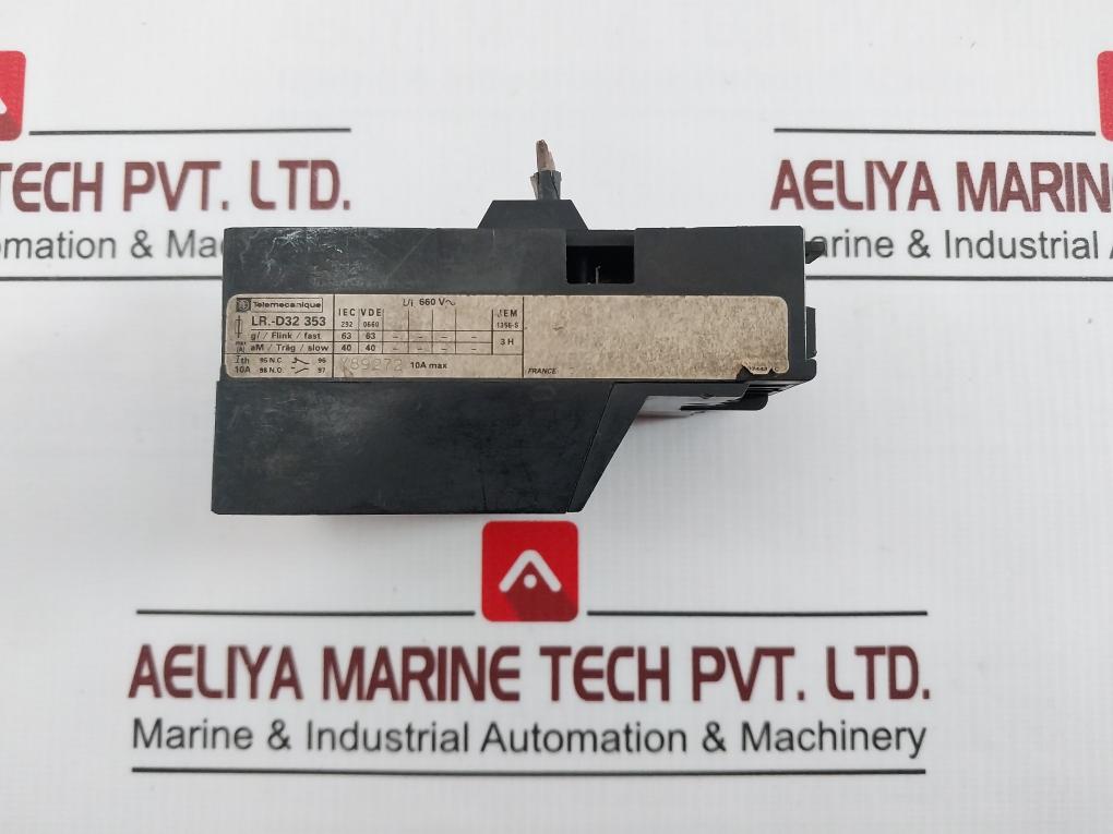Telemecanique Lr1-d32353 Overload Relay 660V~ 10A Jem 1356.S, Y89272
