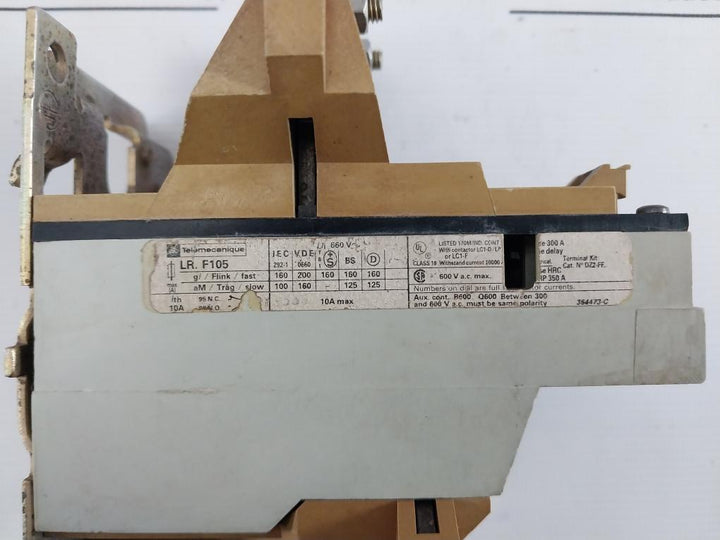 Telemecanique Lr1-f105 Solid State Overload Relay 600Vac 10A