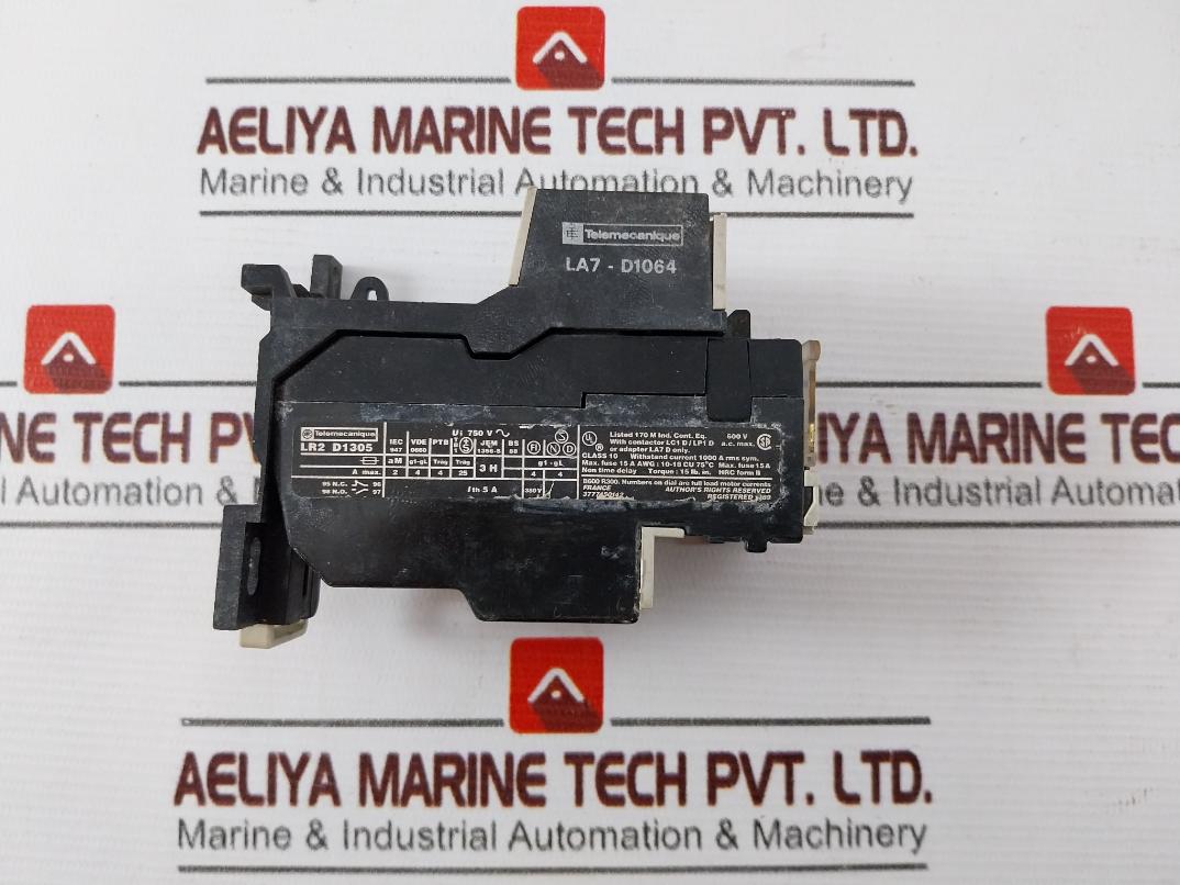 Telemecanique Lr2 D1305 Thermal Overload Relay 380V 0.63 – 1 A