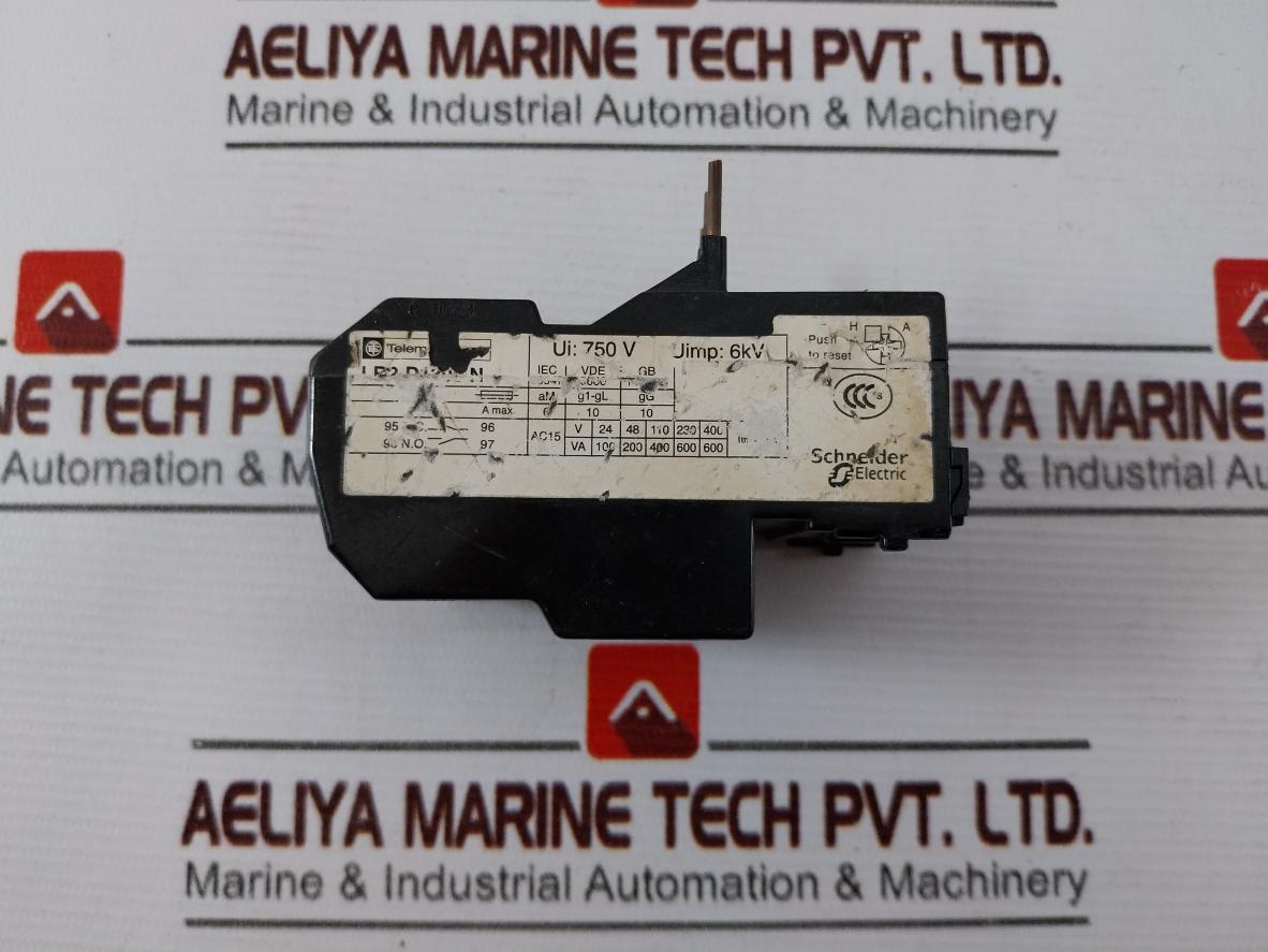 Telemecanique Lr2 D1308-n Thermal Overload Relay 750V Iec 60947 Vde 0660 6 Kv
