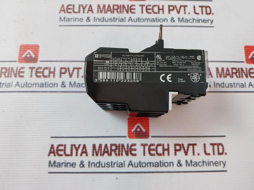 Telemecanique Lr2 D13 Thermal Overload Relay Class 10A