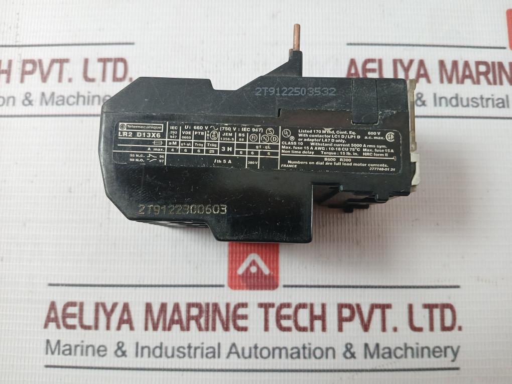 Telemecanique Lr2 D13X6 Overload Relay Iec 380V 377748-01 31 600V