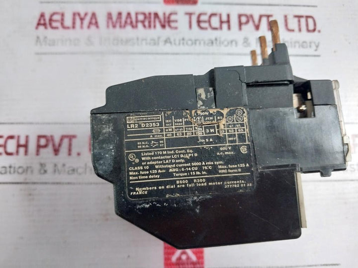 Telemecanique Lr2 D2353 Thermal Overload Relay 23-32A 600V Iec 947 Vde 0660