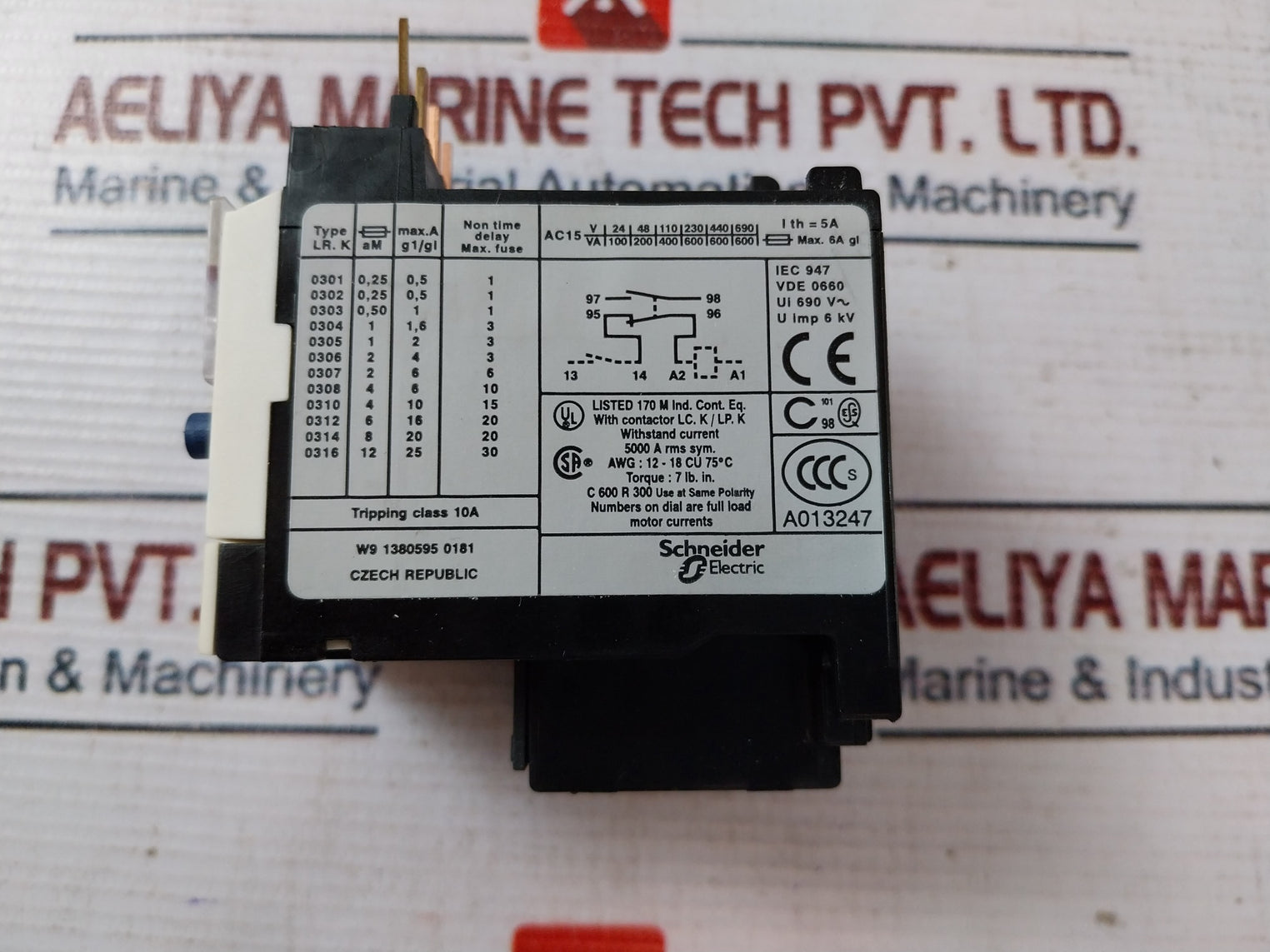 Telemecanique/Schneider Electric Lr2K0306 Thermal Overload Relay 690V 5A