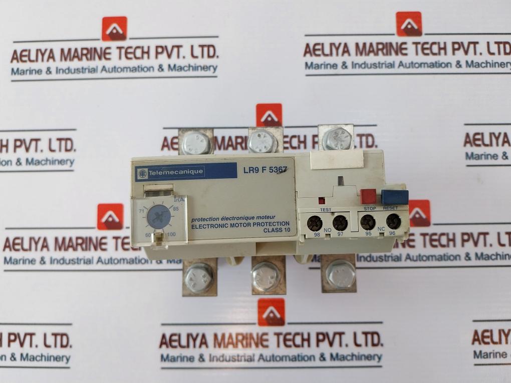 Telemecanique Lr9 F 5367 Electronic Motor Protection Relay 60-100A