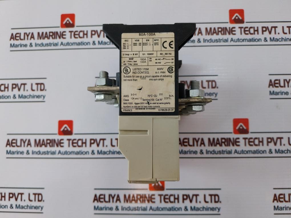 Telemecanique Lr9 F 5367 Electronic Motor Protection Relay 60-100a