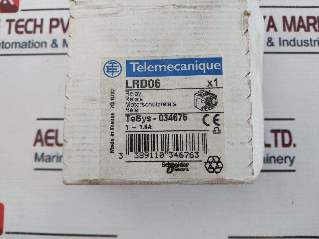 Telemecanique Lrd 06 Thermal Overload Relay 1-1.6A 690V~