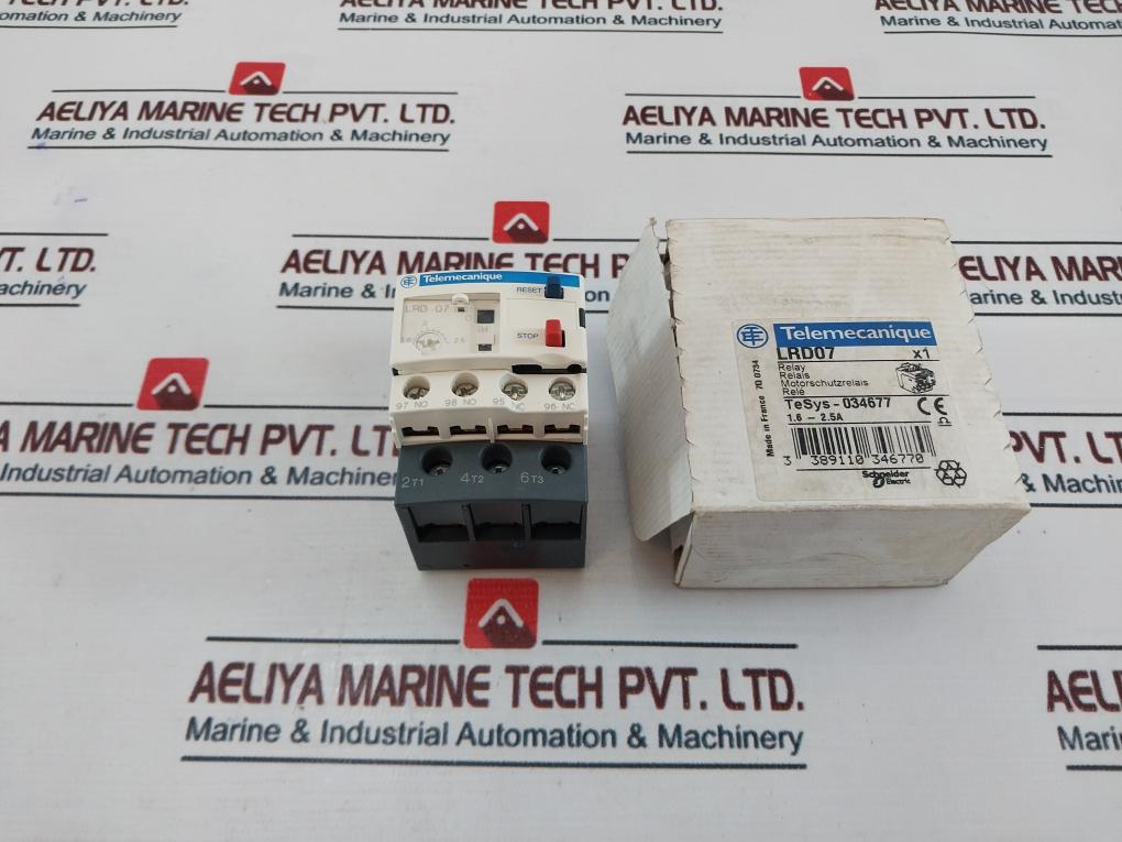 Telemecanique Lrd 07 Thermal Overload Relay 1.6-2.5A 690V~
