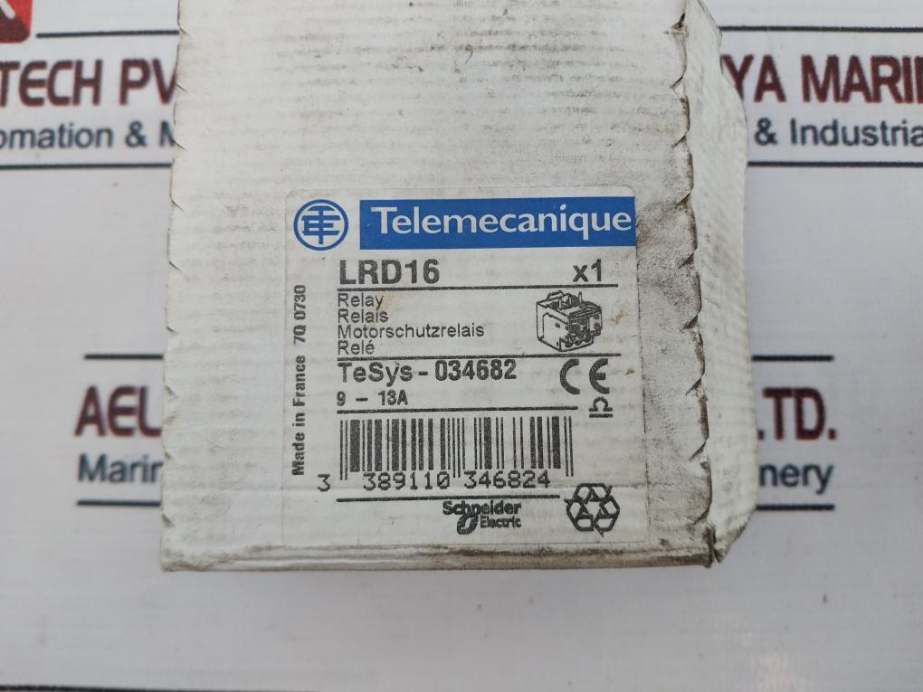 Telemecanique Lrd16 Thermal Overload Relay 9-13A 690V~