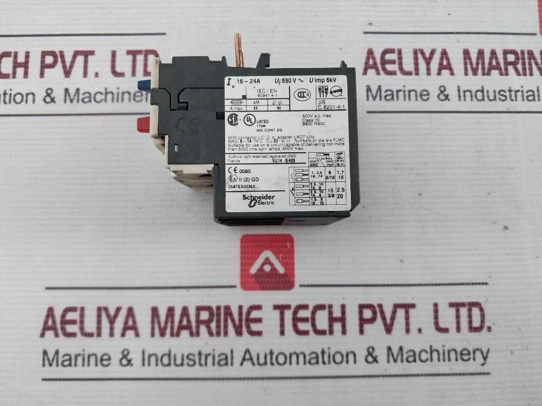 Telemecanique Lrd 22 Thermal Overload Relay 16-24A 6Kv