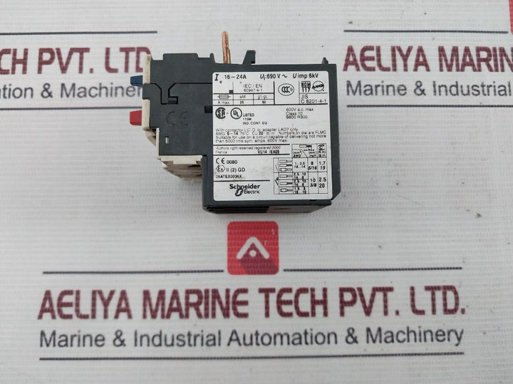Telemecanique Lrd 22 Thermal Overload Relay 16-24A 6Kv