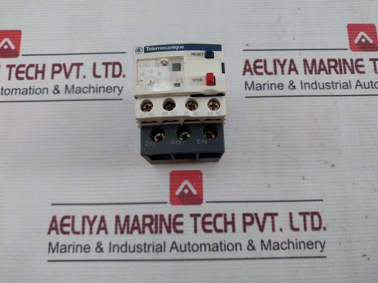 Telemecanique Lrd 22 Thermal Overload Relay Uimp 6Kv B600 R300 A015279 16-24A
