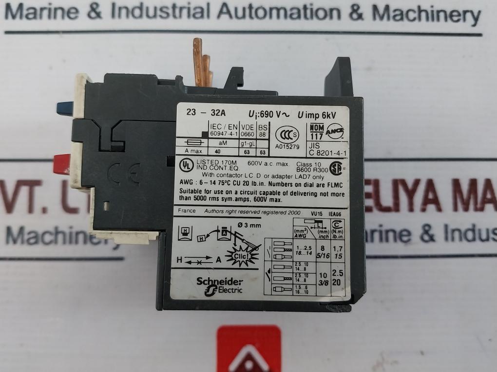 Telemecanique Lrd 32 Thermal Overload Relay Class 10