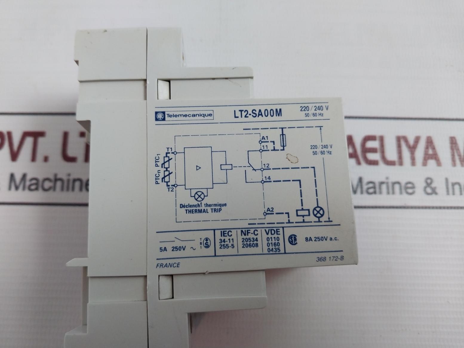 Telemecanique Lt2-sa00M Thermistor Protection Relay 5A 250V