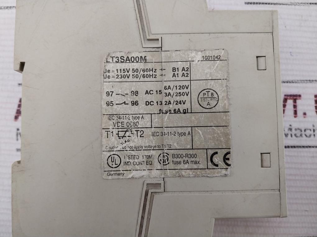 Telemecanique Lt3Sa00M Thermistor Protection Relay 115V 50/60Hz 3A/250V