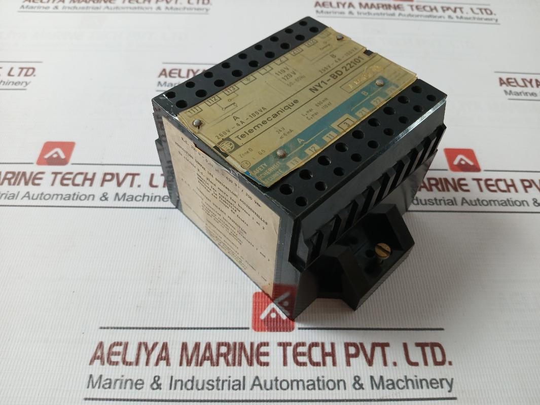 Telemecanique Ny1-bd2210 Protection Unit 250V-4A-100Va 110V 120V 50-60Hz 24V
