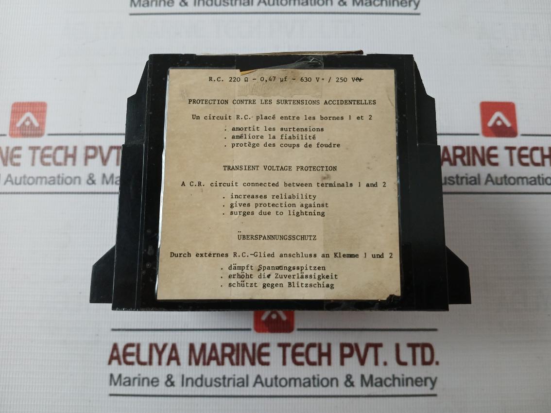 Telemecanique Ny1-bd2210 Protection Unit 250V-4A-100Va 110V 120V 50-60Hz 24V