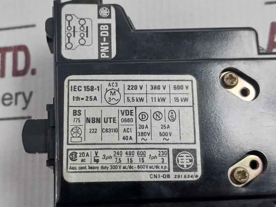 Telemecanique Pn1-db Bloc De Poles Principaux Main Block 25A 500V