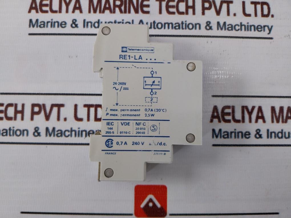 Telemecanique Re1-la001 Electronic Timer Travail On Delay 0.7A 240V Ac/Dc