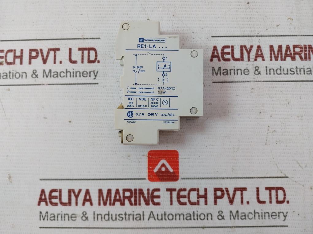 Telemecanique Re1-la002 Time Delay Relay 1–30S 24–240V Ac/Dc 0.7A