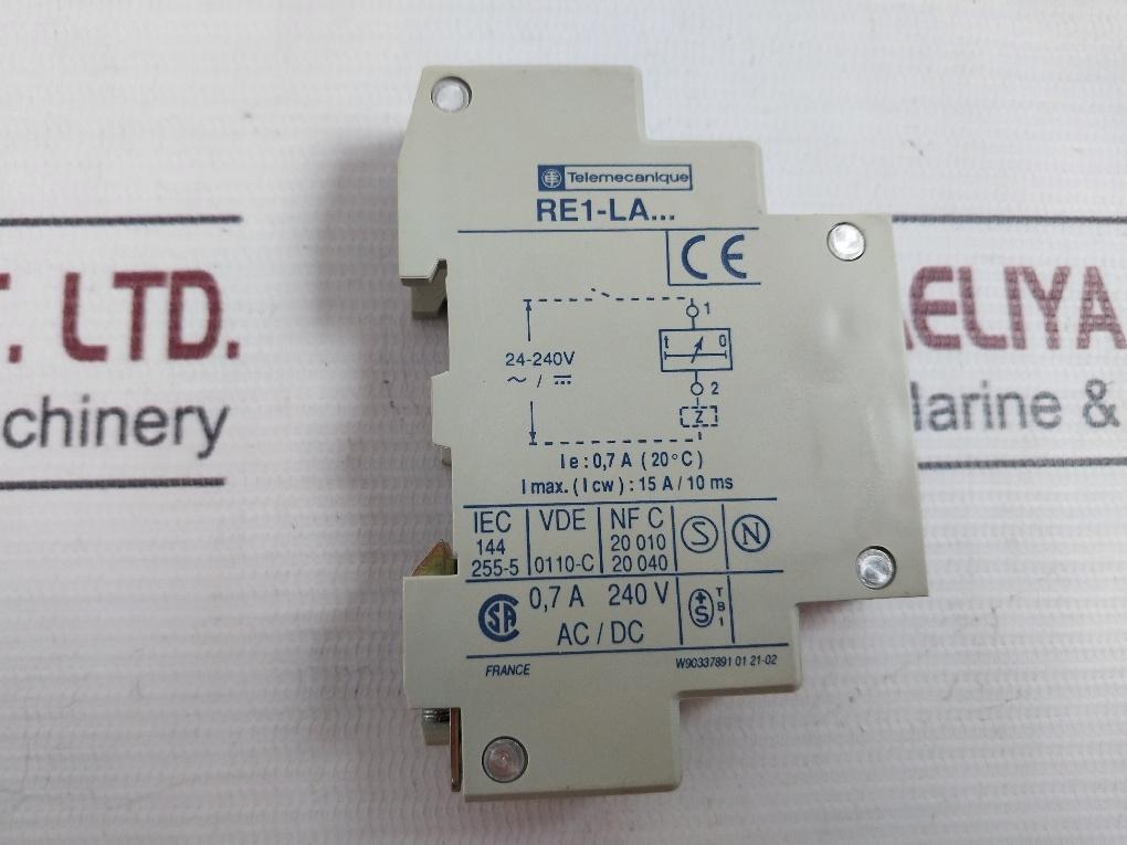 Telemecanique Re1-la002 Time Delay Relay 3 389110 170047 W90337891 01 21-02