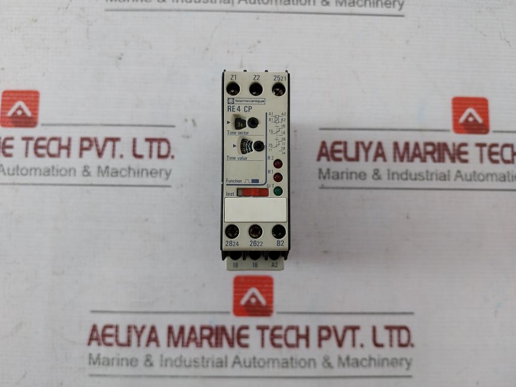 Telemecanique Re4 Cp Time Relay 50/60 Hz 250V 4A Ac11 220V 1.5A B300 09961
