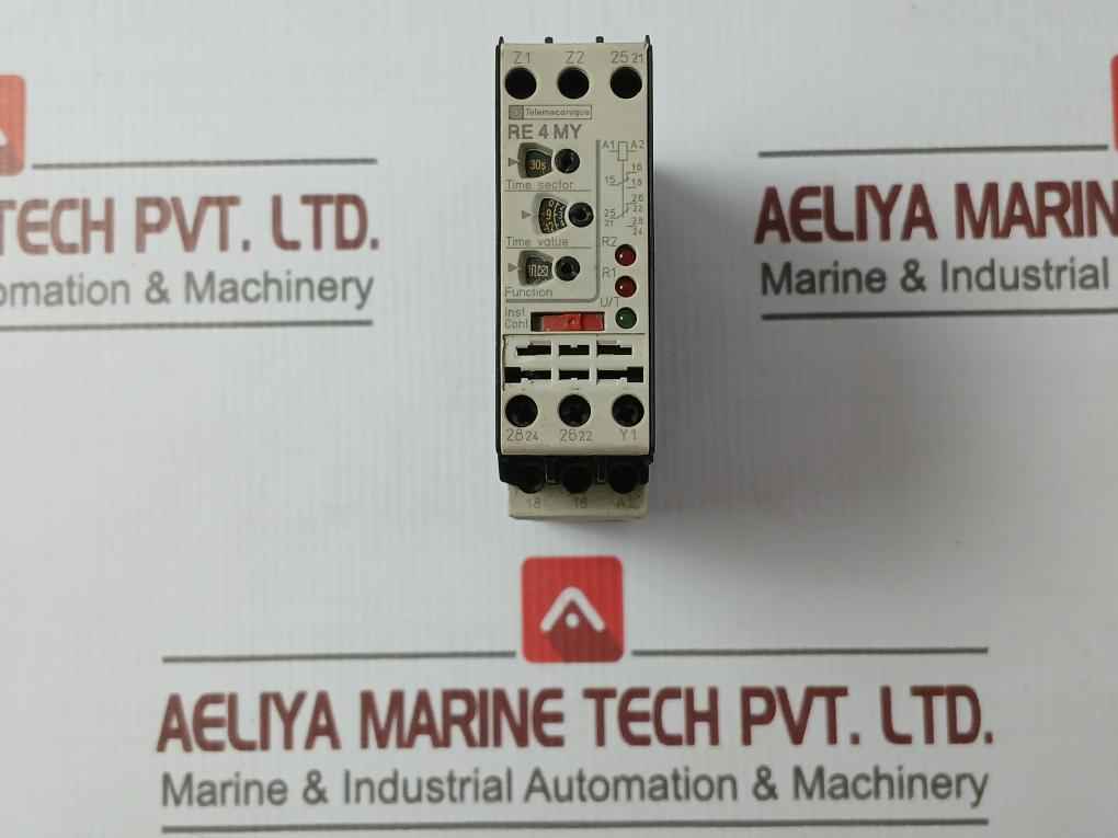 Telemecanique Re4 My13Mw Time Delay Relay 24-240 V Ac 50/60 Hz 0.05S-300H