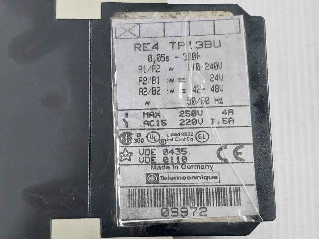 Telemecanique Re4 Tp13Bu Multifunction Timer Relay (0.05S–300H)