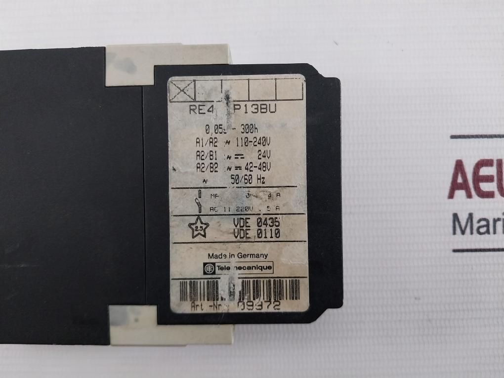 Telemecanique Re4 Tp13Bu Time Delay Relay Max. 250V 4A