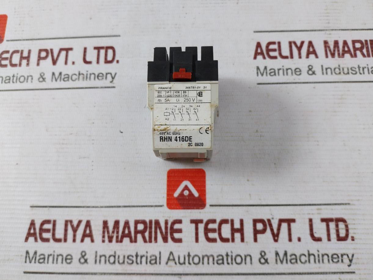 Telemecanique Rhn416De Plug-in Relay 48V Ac 60Hz Iec 255-1