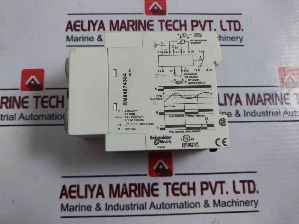 Telemecanique Rm874 Rele Control Temp. Motor 8a 230vac~50-60hz